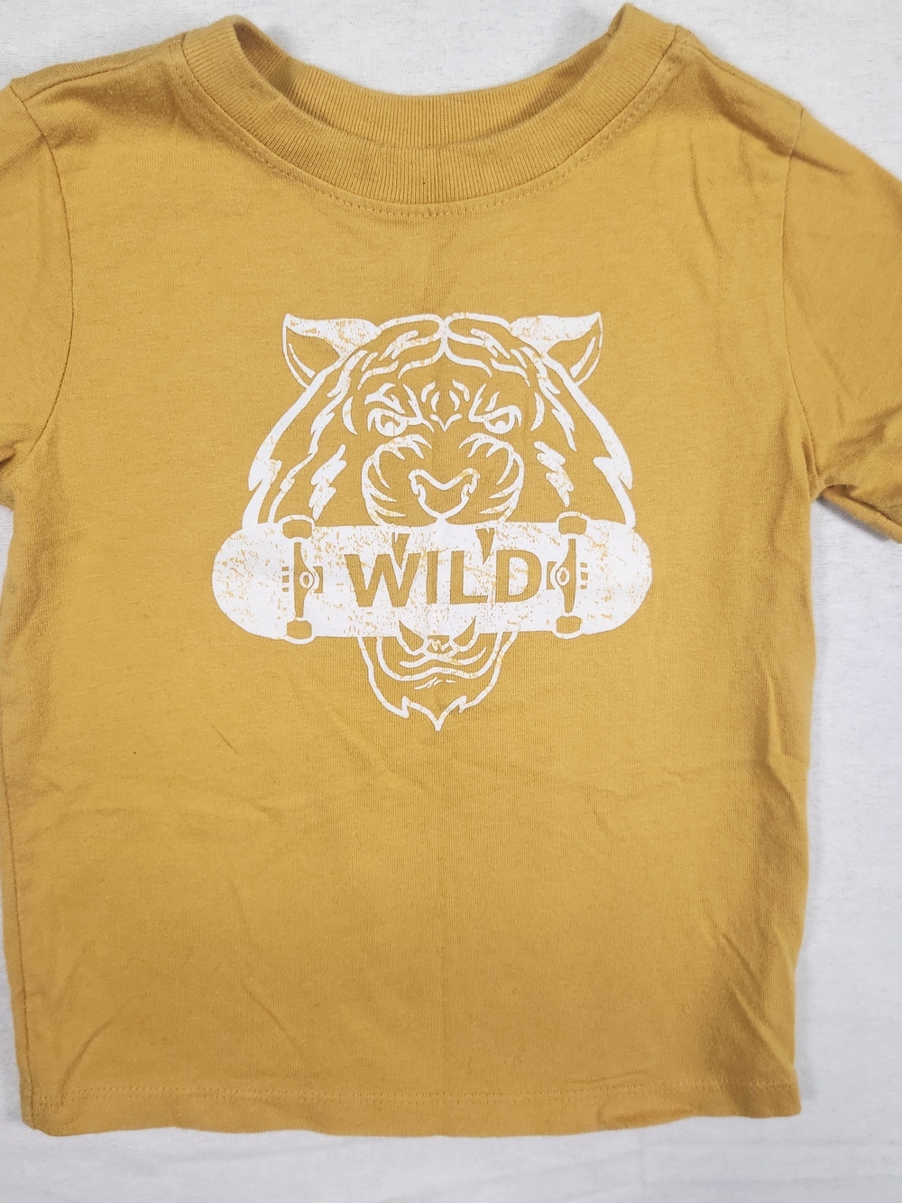 Garanimals Mustard Yellow Tiger Skateboard Tee